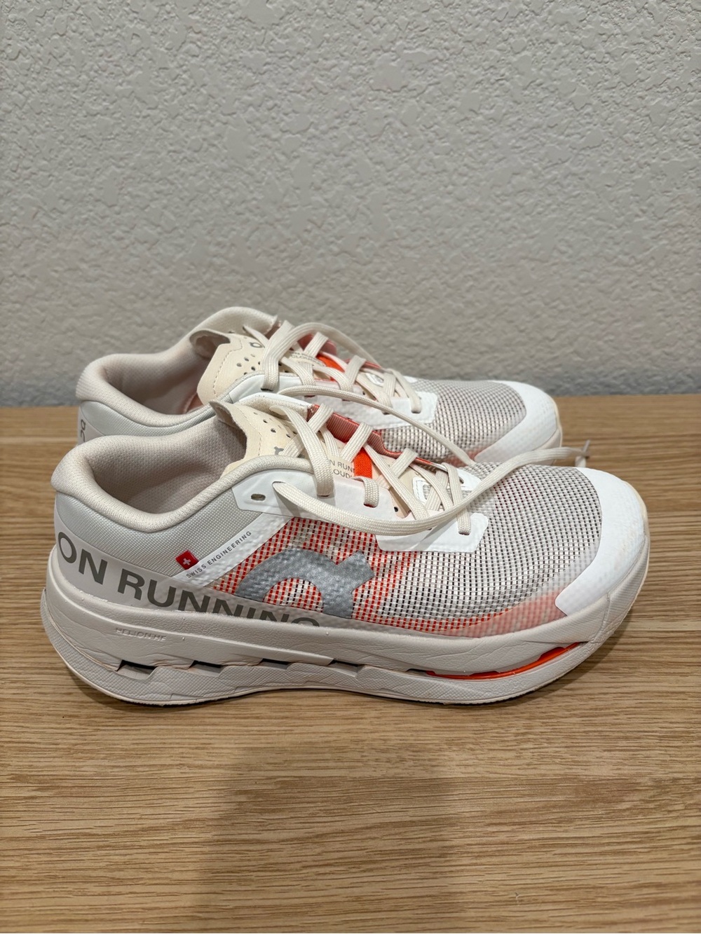 On Running Cloudultra 3 Ivory with Coral Accents - Picture 4 of 6